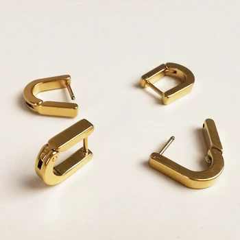 1 Pair New Sell 304 Stainless Steel Hoop Earrings Gold Color U-shaped Trendy Jewelry For Women Gifts 13mm x 10mm
1 Pair New Sell 304 Stainless Steel Hoop Earrings Gold Color U-shaped Trendy Jewelry For Women Gifts 13mm x 10mm