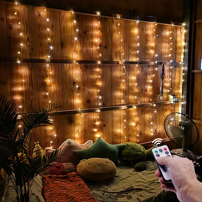3M LED Curtain Lights String 300 Leds USB Port WithHook Warm White Colorful Remote Control for Party Christmas Wedding 5 Color
3M LED Curtain Lights String 300 Leds USB Port WithHook Warm White Colorful Remote Control for Party Christmas Wedding 5 Color