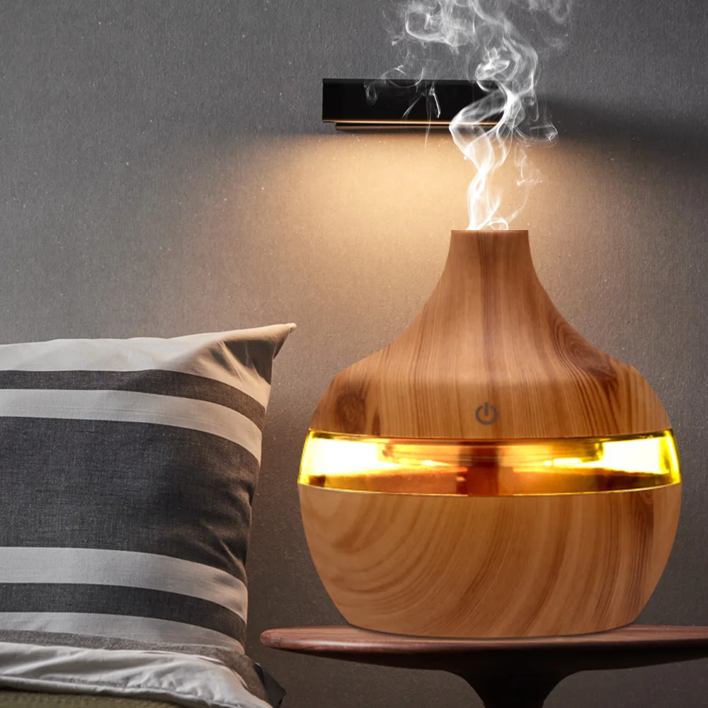 300ml Humidifier Aroma Essential Oil Diffuser Ultrasonic Wood Grain Air Humidifier USB Mini Mist Maker 7 LED Light Car Home
300ml Humidifier Aroma Essential Oil Diffuser Ultrasonic Wood Grain Air Humidifier USB Mini Mist Maker 7 LED Light Car Home