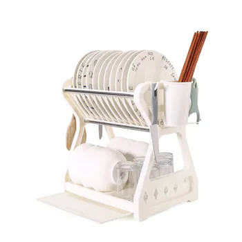 2 Layers Dish Drainer Plastic Art Kitchen Cutlery Drain Rack Utensils Storage Organizer Dish Drainer Drying Rack Storage
2 Layers Dish Drainer Plastic Art Kitchen Cutlery Drain Rack Utensils Storage Organizer Dish Drainer Drying Rack Storage