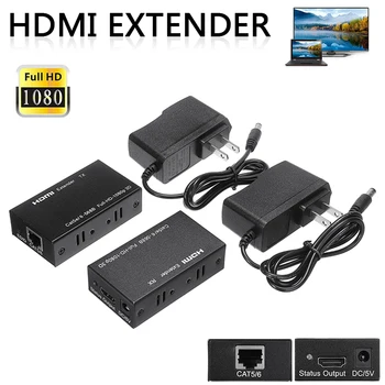 Audio Video Parts 1pc 5V DC HDMI to RJ45 LAN Extender Single Transmitter & Receiver Cat5E/60m Network Signal 1080P HD Repeater
Audio Video Parts 1pc 5V DC HDMI to RJ45 LAN Extender Single Transmitter & Receiver Cat5E/60m Network Signal 1080P HD Repeater