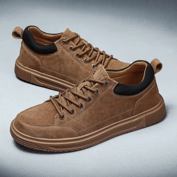 Leather Flats Men's tide shoes New Popular Style Men Casual Shoes Lace Up Comfortable Shoes Men Soft Lightweight Sneaker
Leather Flats Men's tide shoes New Popular Style Men Casual Shoes Lace Up Comfortable Shoes Men Soft Lightweight Sneaker