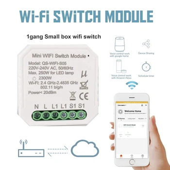 Tuya wifi smart switch / timed remote control switch wifi switch / voice control wifi switch module, support Alexa Google Home
Tuya wifi smart switch / timed remote control switch wifi switch / voice control wifi switch module, support Alexa Google Home