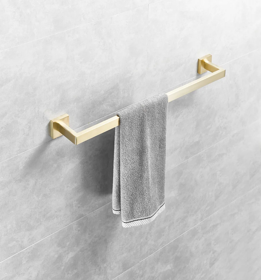 40/50cm Gold Brushed Towel Single Bar Holder 304 Stainless Steel Towel Bar Wall Mount Bathroom Towel Rack Hardware Accessory
40/50cm Gold Brushed Towel Single Bar Holder 304 Stainless Steel Towel Bar Wall Mount Bathroom Towel Rack Hardware Accessory