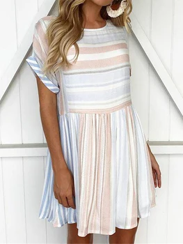 Striped Short Sleeves Beach Dress Womens Tunic Cover Up Beach Woman Short Wrap Skirt Plus Size Beach Wear Swimwear Cover Ups
Striped Short Sleeves Beach Dress Womens Tunic Cover Up Beach Woman Short Wrap Skirt Plus Size Beach Wear Swimwear Cover Ups