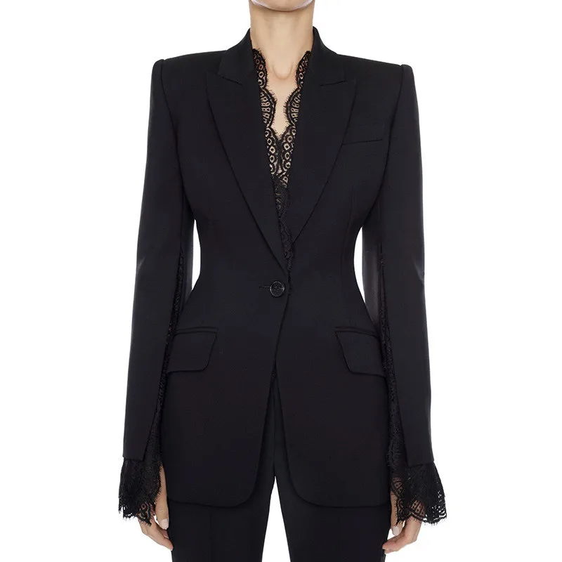 2019 High Street New Stylish Designer Coat Jacket Women's Lace Fringe Slit Sleeve Oarty Coat X608
2019 High Street New Stylish Designer Coat Jacket Women's Lace Fringe Slit Sleeve Oarty Coat X608
