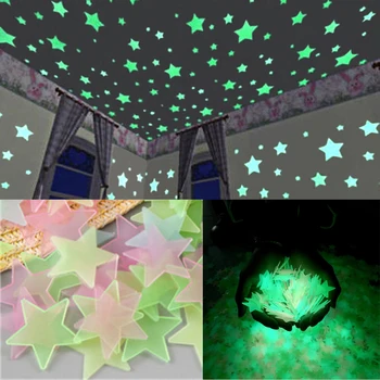 100PCS 3D Star Wall Stickers Glow In the Dark Energy Storage Fluorescent Luminous on Wall Stickers Room Decor Pegatinas De Pared
100PCS 3D Star Wall Stickers Glow In the Dark Energy Storage Fluorescent Luminous on Wall Stickers Room Decor Pegatinas De Pared