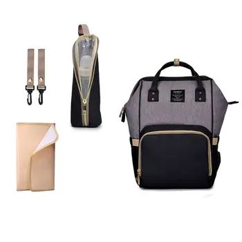 Diaper Bag Mummy Maternity Large Capacity Baby Nappy Travel Backpack with Thermal Pocket Changing Pad Stroller Straps LX9F
Diaper Bag Mummy Maternity Large Capacity Baby Nappy Travel Backpack with Thermal Pocket Changing Pad Stroller Straps LX9F