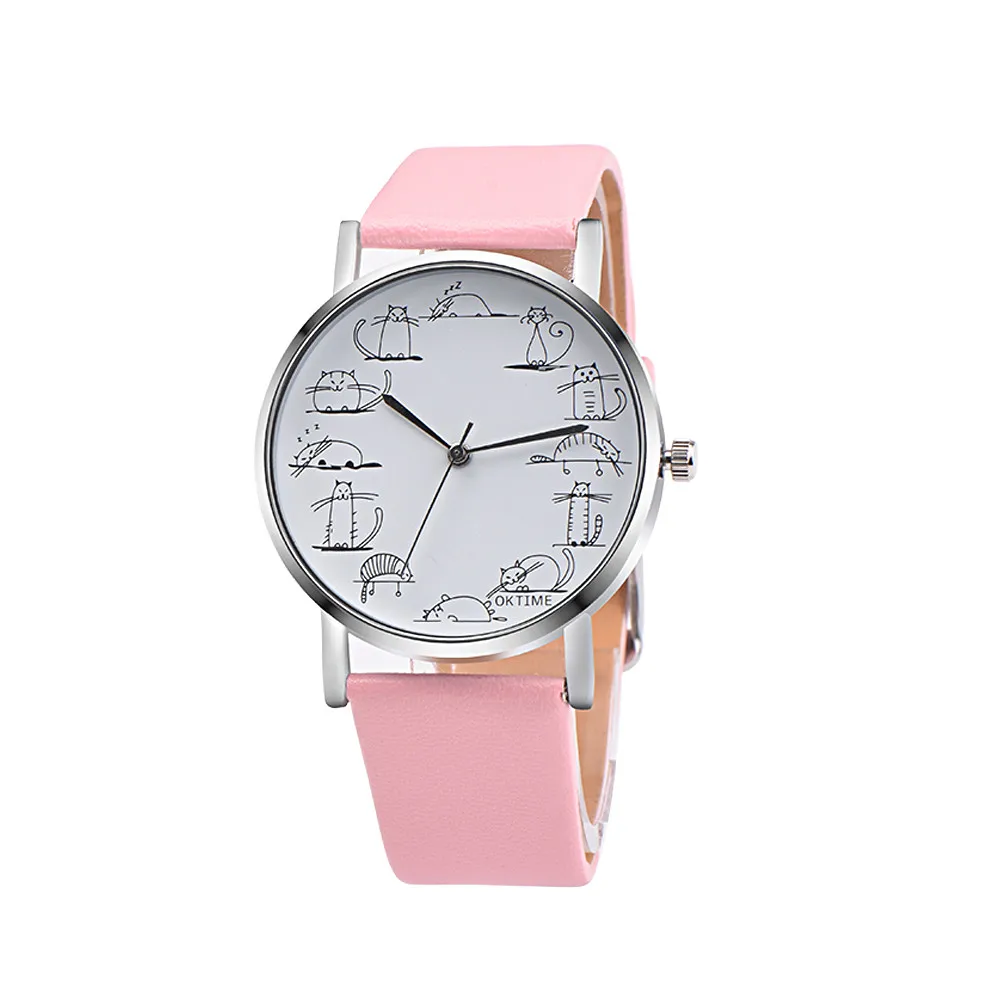relogio feminino Retro Design Lovely Cartoon Cat Leather Band Analog Alloy Quartz Wrist Watch Pink Women Watch часы женские
relogio feminino Retro Design Lovely Cartoon Cat Leather Band Analog Alloy Quartz Wrist Watch Pink Women Watch часы женские