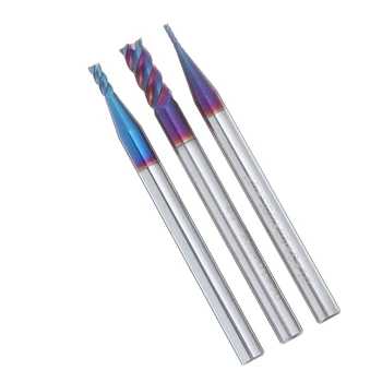 1-4mm HRC60 4 Flutes Milling Cutter Blue NACO Coated End Mill Cutter CNC Tool for Stainless Steel Milling Cutter
1-4mm HRC60 4 Flutes Milling Cutter Blue NACO Coated End Mill Cutter CNC Tool for Stainless Steel Milling Cutter