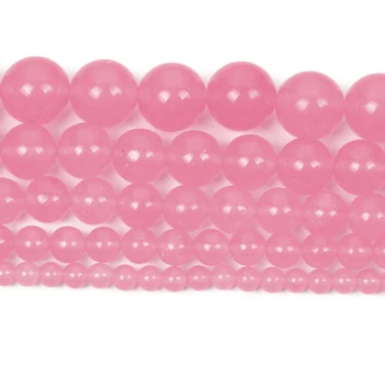 Natural Stone Dark Pink Chalcedony Charm Round Loose Beads For Jewelry Making Needlework Bracelet Diy Strand 4-12 MM
Natural Stone Dark Pink Chalcedony Charm Round Loose Beads For Jewelry Making Needlework Bracelet Diy Strand 4-12 MM