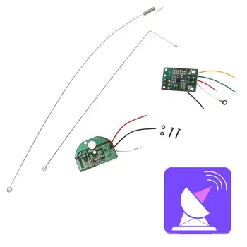 2CH Remote Control 27MHZ Channel Radio Module Transmitter Receiver Board Antenna