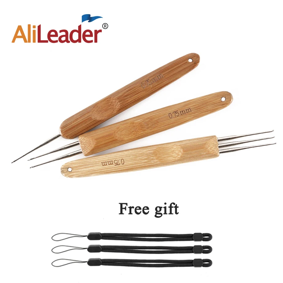 Alileader Smooth Bamboo Handle Crochet Needle Hooks For Making Dreadlocks Braids 0.5/0.75 mm Hot Selling Hooks With Wrist Rope
Alileader Smooth Bamboo Handle Crochet Needle Hooks For Making Dreadlocks Braids 0.5/0.75 mm Hot Selling Hooks With Wrist Rope
