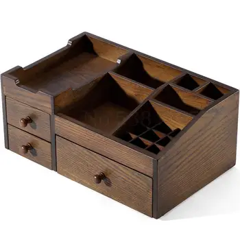 Retro Wind Cosmetics Storage Box Chinese Style Antique Wooden Skin Care Jewelry Integrated Storage Box Rack
Retro Wind Cosmetics Storage Box Chinese Style Antique Wooden Skin Care Jewelry Integrated Storage Box Rack