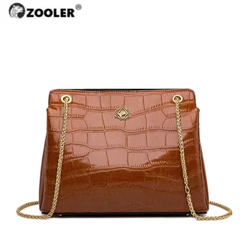 

ZOOLER Brand Designer Fashion Shoulder bags Cow Leather Women Business Office Ladies Oriented Handbag Totally Skin Tote bags