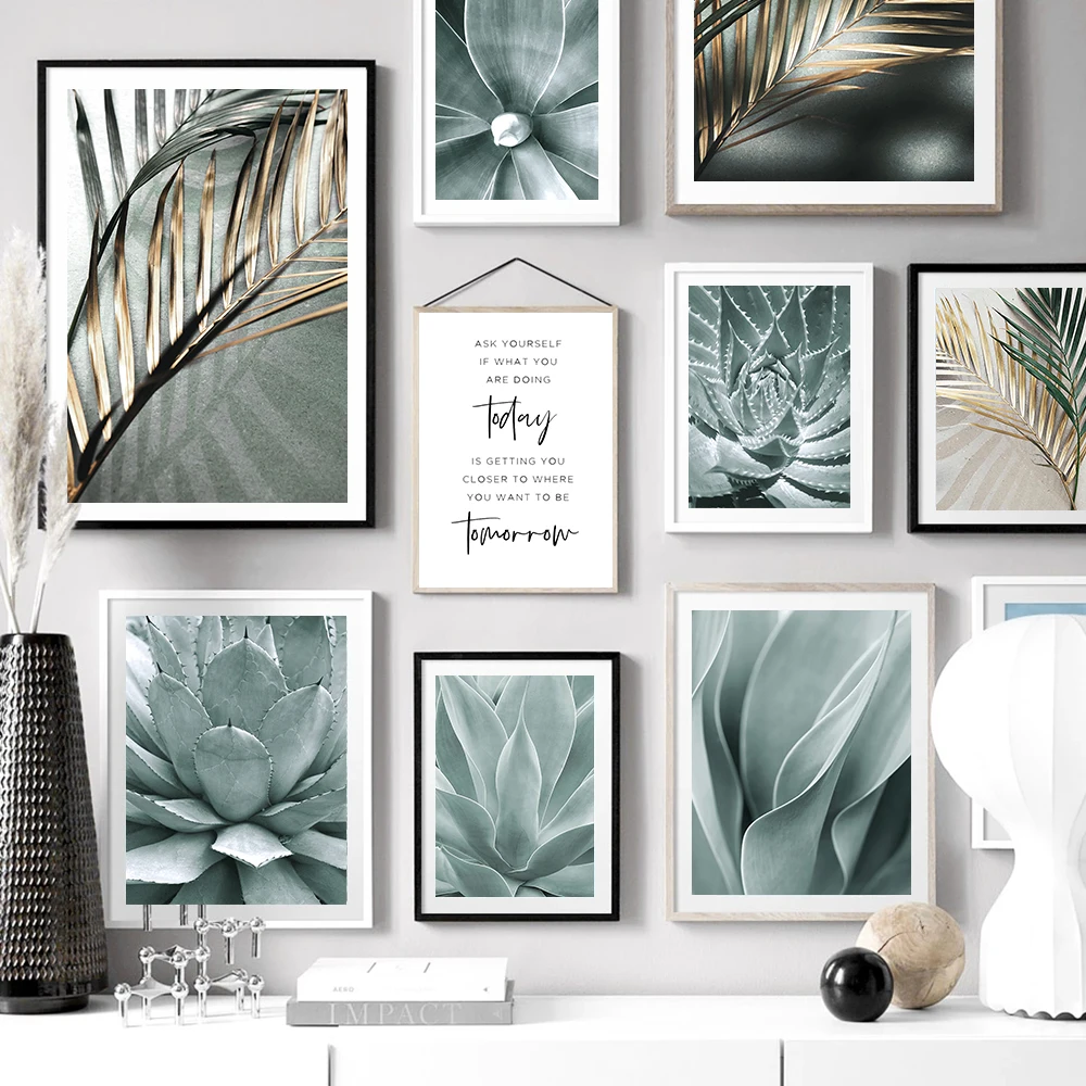 

Palm Leaves Plant Art Canvas Painting Aloe Botanical Posters And Prints Modular Wall Pictures For Living Room Home Decoration