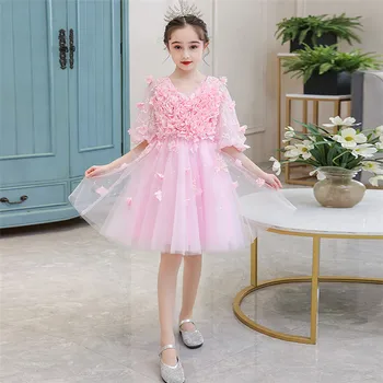 2020Luxury New Fashion Girls Kids Sweet Pink Color Embroidery Lace Flower Princess Fluffy Dress Children Birthday Wedding Dress
2020Luxury New Fashion Girls Kids Sweet Pink Color Embroidery Lace Flower Princess Fluffy Dress Children Birthday Wedding Dress
