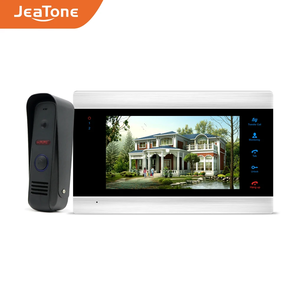 JeaTone 7 Inch Color LCD Video Intercoms Touch Button Monitor Home Security System Waterproof Mini Doorbell Camera 1200TVL Night
JeaTone 7 Inch Color LCD Video Intercoms Touch Button Monitor Home Security System Waterproof Mini Doorbell Camera 1200TVL Night
