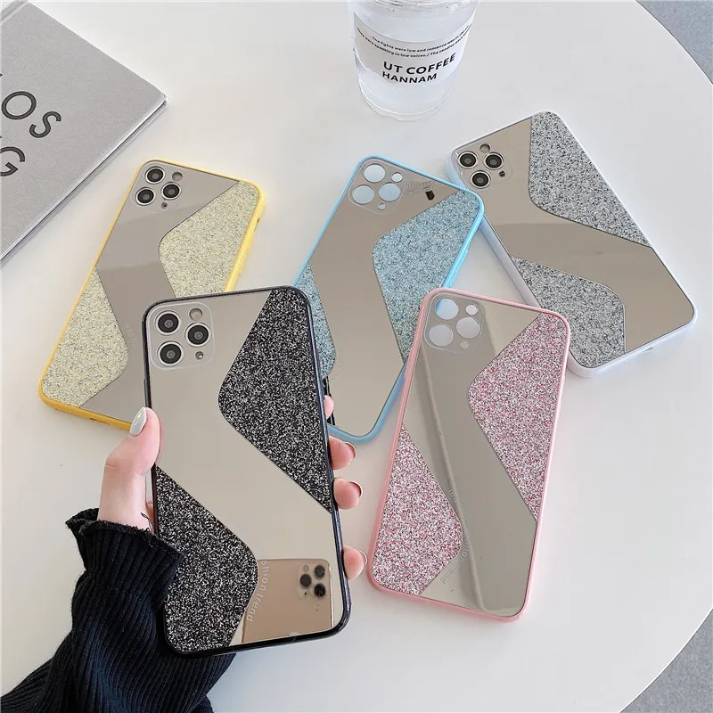 Soft Silicone Phone Case for Iphone 11 Pro Max 7 8 Plus X XS XR MAX Glitter Bling Mirror Color Border Cute Makeup Cover
Soft Silicone Phone Case for Iphone 11 Pro Max 7 8 Plus X XS XR MAX Glitter Bling Mirror Color Border Cute Makeup Cover
