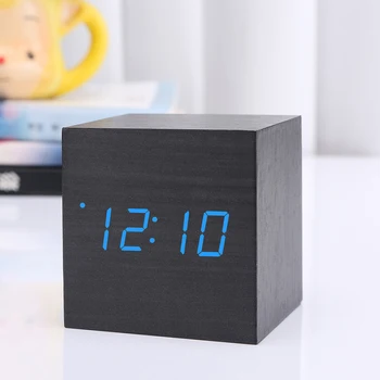 New Creative Digital Wooden LED Alarm Clock Wood USB Cube Square Clock Desktop Table Decor Voice Awake Snooze Function Alarm
New Creative Digital Wooden LED Alarm Clock Wood USB Cube Square Clock Desktop Table Decor Voice Awake Snooze Function Alarm