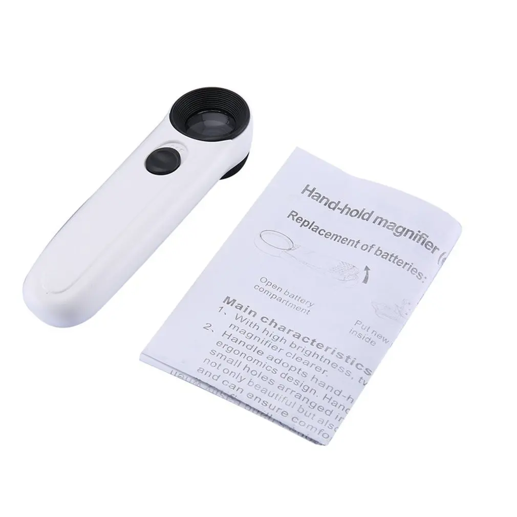Magnifying Glass 40X Handheld Glass Loupe Magnifier Portable Pocket Tool Professional Magnifying Glass With 2 LED Lights
Magnifying Glass 40X Handheld Glass Loupe Magnifier Portable Pocket Tool Professional Magnifying Glass With 2 LED Lights