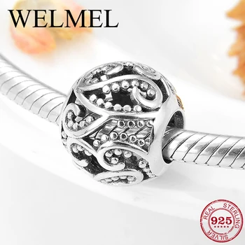 New 925 Sterling Silver Exquisite Round shape Aesthetic Charm Beads Fit Original Pandora Bracelet Necklace Jewelry Making
New 925 Sterling Silver Exquisite Round shape Aesthetic Charm Beads Fit Original Pandora Bracelet Necklace Jewelry Making