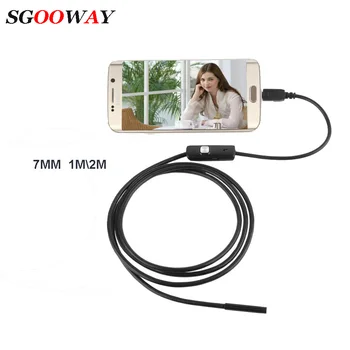 7mm Endoscope Camera Flexible IP67 Waterproof Inspection Borescope Camera for Android PC Notebook 6LEDs Adjustable
7mm Endoscope Camera Flexible IP67 Waterproof Inspection Borescope Camera for Android PC Notebook 6LEDs Adjustable