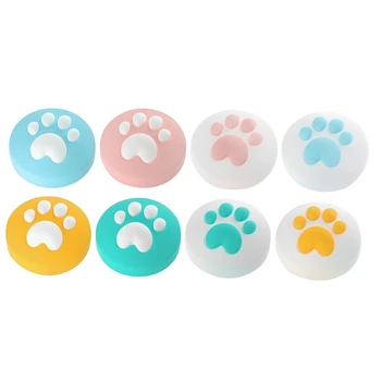 8PCS Handle Key Cap Rocker Cap Silicone Cap Slite Cat Claw Rocker Protective Cap