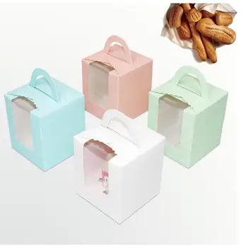 20pcs 9.5*9.5*11cm Gift Cupcake Box with Handle Wedding Favors Cake Box and Packaging Cupcakes Packaging Box
20pcs 9.5*9.5*11cm Gift Cupcake Box with Handle Wedding Favors Cake Box and Packaging Cupcakes Packaging Box