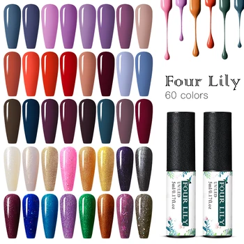 FOUR LILY Glitter UV Gel Nail Polish Autumn Series Nails Color Vernis Winter Soak Off UV Gel Varnish 60 Colors Pure Nail Lacquer
FOUR LILY Glitter UV Gel Nail Polish Autumn Series Nails Color Vernis Winter Soak Off UV Gel Varnish 60 Colors Pure Nail Lacquer