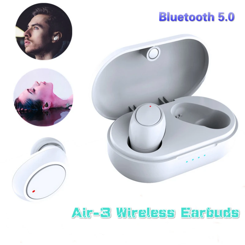 Bluetooth V5.0 Headset Waterproof Wireless Earphones Air3 TWS Earbuds Mini In Ear Dual Microphone For All Smartphone Ios Android
Bluetooth V5.0 Headset Waterproof Wireless Earphones Air3 TWS Earbuds Mini In Ear Dual Microphone For All Smartphone Ios Android