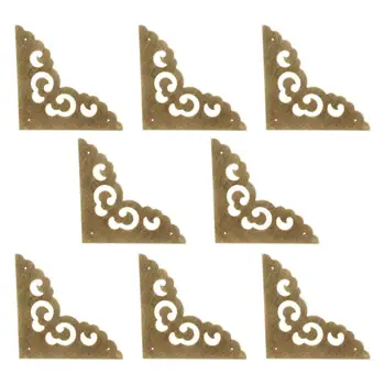 Tiazza 8Pcs Vintage Brass Antique Decorative Box Corner Protector Brace Wooden Jewelry Cabinet Chest Guard Edge Cover Flat 
Tiazza 8Pcs Vintage Brass Antique Decorative Box Corner Protector Brace Wooden Jewelry Cabinet Chest Guard Edge Cover Flat