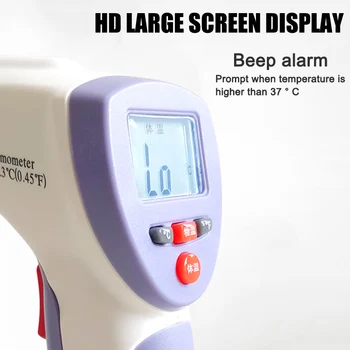Digital Laser Infrared Thermometer Non Contact Forehead Body Pyrometer Muti-fuction LCD Temperature Measurement For Baby Adult
Digital Laser Infrared Thermometer Non Contact Forehead Body Pyrometer Muti-fuction LCD Temperature Measurement For Baby Adult