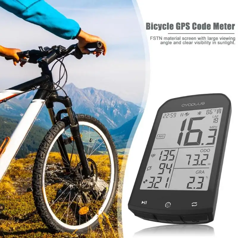 Mutifunctional Luminous Wireless GPS Code Meter Speedometer Heart Rate Monitor 2.9-inch Super-large Screen Data Clearer
Mutifunctional Luminous Wireless GPS Code Meter Speedometer Heart Rate Monitor 2.9-inch Super-large Screen Data Clearer