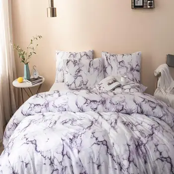 Hommomh marble bedding, purple and white pattern, soft microfiber healthy skin-friendly high-quality fabric (3 pieces, extra lar
Hommomh marble bedding, purple and white pattern, soft microfiber healthy skin-friendly high-quality fabric (3 pieces, extra lar