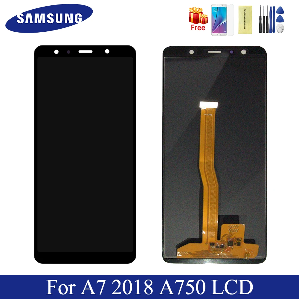 For 6.0" Samsung Galaxy A7 2018 LCD Display Super AMOLED Screen+Touch Panel Digitizer Replacement For A750F A750FN A750G A750GN
For 6.0" Samsung Galaxy A7 2018 LCD Display Super AMOLED Screen+Touch Panel Digitizer Replacement For A750F A750FN A750G A750GN