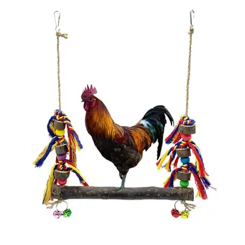 Bird Toy Bird Perch Swing Stand Stick Chicken Swing Pet Hammock Toy With Cotton Rope Bell For Rooster Hen Chick
Bird Toy Bird Perch Swing Stand Stick Chicken Swing Pet Hammock Toy With Cotton Rope Bell For Rooster Hen Chick