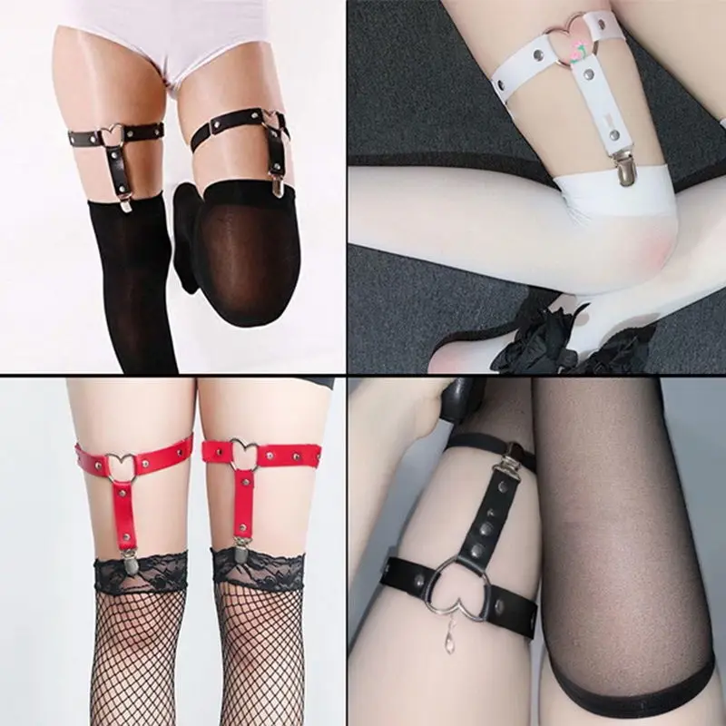 1pcs Women Sexy Punk Goth Heart-Shaped PU Leather Elastic Garter Thigh Ring Clothing Accessory Leg Suspender Stockings Garters
1pcs Women Sexy Punk Goth Heart-Shaped PU Leather Elastic Garter Thigh Ring Clothing Accessory Leg Suspender Stockings Garters