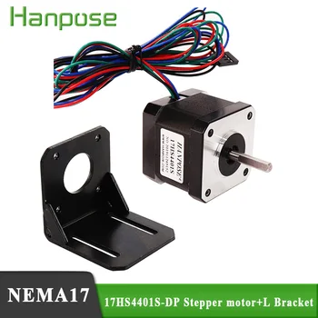 Free shipping stepper motor kit 4-lead 17HS4401S-DP straight out line 1.7A + motor bracket support
Free shipping stepper motor kit 4-lead 17HS4401S-DP straight out line 1.7A + motor bracket support