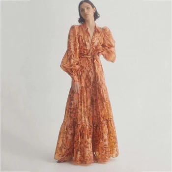 DEAT 2020 new summer fashion women clothing Printed dress ruffles red color printed floor length vestido WM02403L
DEAT 2020 new summer fashion women clothing Printed dress ruffles red color printed floor length vestido WM02403L