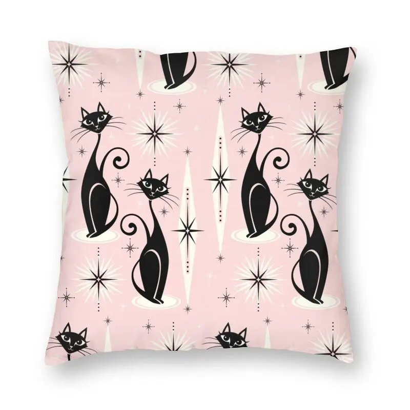 Black Cat Kitty Cushion Cover Mid Century Meow Retro Atomic Kitten Soft Modern Throw Pillow Case For Sofa Pillowcase 40*40cm
Black Cat Kitty Cushion Cover Mid Century Meow Retro Atomic Kitten Soft Modern Throw Pillow Case For Sofa Pillowcase 40*40cm