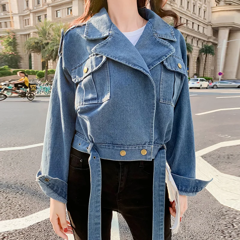 Loose Denim Jacket 2020 New Short-sleeved Jacket Jacket Spring And Autumn Short Windbreaker Women's Shirt
Loose Denim Jacket 2020 New Short-sleeved Jacket Jacket Spring And Autumn Short Windbreaker Women's Shirt