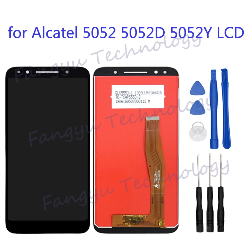 5.5' For Alcatel 5052 5052D 5052Y LCD + touch screen digitizer replaced for ALCATEL 3 LCD display component+ tools for reparing
5.5' For Alcatel 5052 5052D 5052Y LCD + touch screen digitizer replaced for ALCATEL 3 LCD display component+ tools for reparing