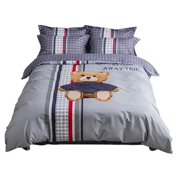 Cartoon Teddy Bear Bedding Set Queen King Size 100% Cotton Printed Duvet Cover Bed Sheets with Pillowcase
Cartoon Teddy Bear Bedding Set Queen King Size 100% Cotton Printed Duvet Cover Bed Sheets with Pillowcase