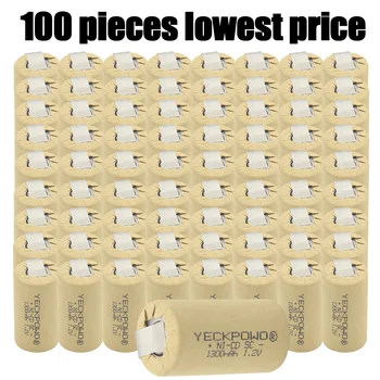 100 pieces flat top NICD SC batteries 1300mAh 1.2V sub C battery for makita for bosch real capacity guaranteed for USAG for B&D
100 pieces flat top NICD SC batteries 1300mAh 1.2V sub C battery for makita for bosch real capacity guaranteed for USAG for B&D
