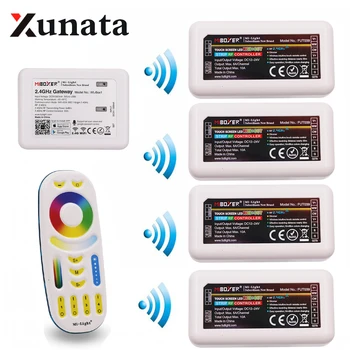 Mi light 2.4G WiFi Controller ibox RGBW led Controller RF Touch 4-Zones Remote group control For RGBW led strip light 
Mi light 2.4G WiFi Controller ibox RGBW led Controller RF Touch 4-Zones Remote group control For RGBW led strip light