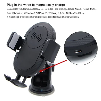 Hot Magnetic Wireless Car Charger for iphone X. 8 plus S8 S9 plus Note8 Mount Phone Holder For 4.5 to 6.6nch Mobile Phone 
Hot Magnetic Wireless Car Charger for iphone X. 8 plus S8 S9 plus Note8 Mount Phone Holder For 4.5 to 6.6nch Mobile Phone