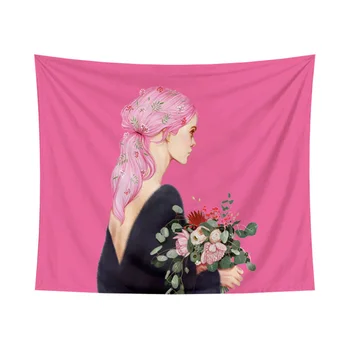 Nordic Style Girl Floral Decoration Background Hanging Cloth-Room Tapestry-Home Wall Tapestry Wall Hanging Dormitory Decoration
Nordic Style Girl Floral Decoration Background Hanging Cloth-Room Tapestry-Home Wall Tapestry Wall Hanging Dormitory Decoration