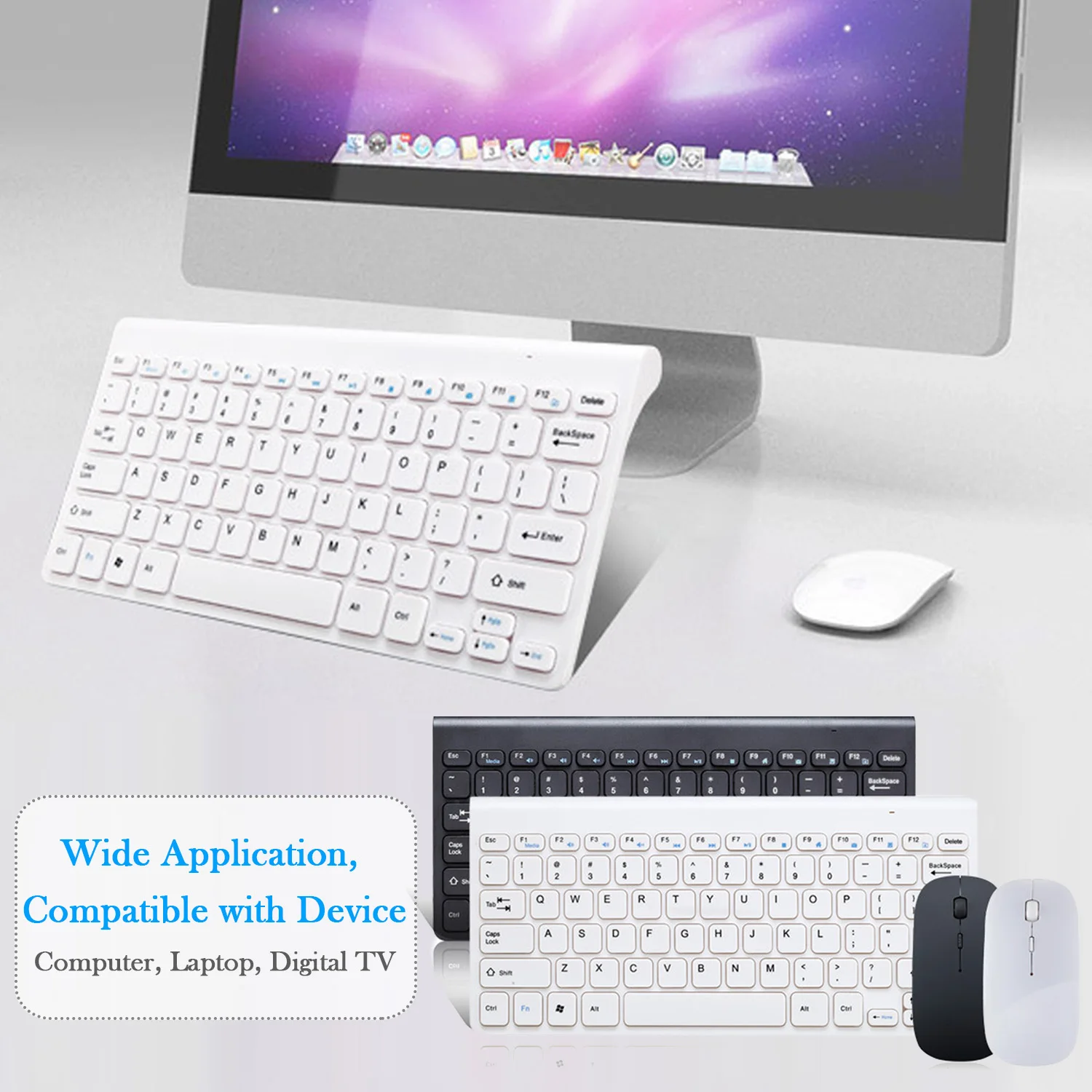 Vococal 2.4 GHz Wireless Keyboard and Mouse Set Ultra Slim Keyboard with Number Pad Mini Keyboard for Desktop PC Laptop
Vococal 2.4 GHz Wireless Keyboard and Mouse Set Ultra Slim Keyboard with Number Pad Mini Keyboard for Desktop PC Laptop