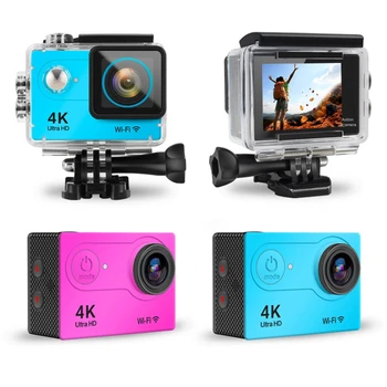 

Original H9 Action Camera Ultra HD 4K / 60FPS WiFi 2.0" 170D 12MP Underwater Waterproof Cam Helmet Sport Cameras Video Recording